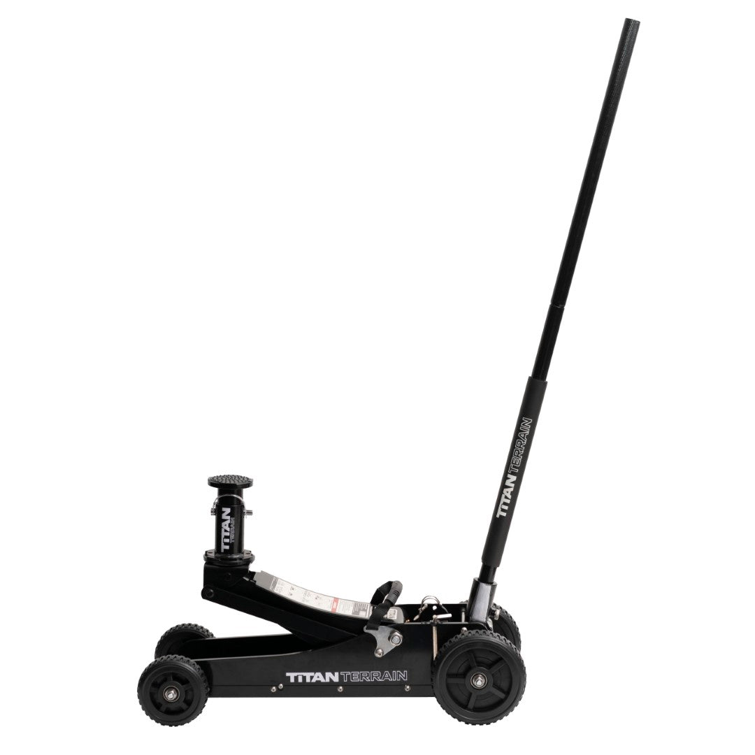 3 TONNE RUGGED FLOOR JACK - HI LIFT HYDRAULIC TROLLEY JACK